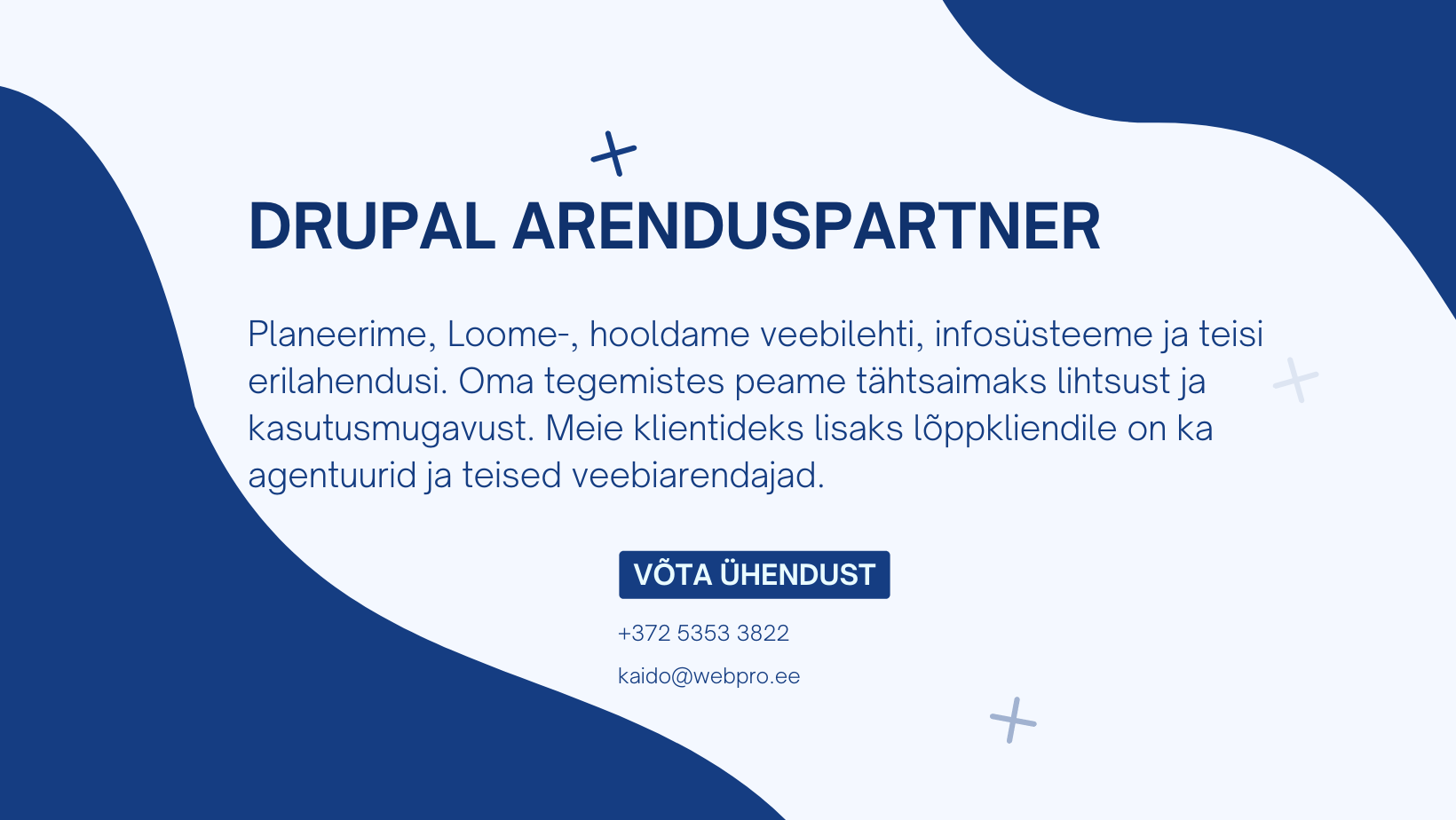 Drupal veebiarenduspartner | WebPro Company OÜuser-checkmaintenance